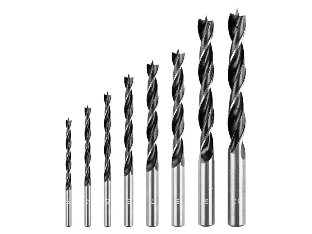 Sada vrtáků do dřeva: 3, 4, 5, 6, 7, 8, 9, 10 mm, 8 kusů Oblíbený