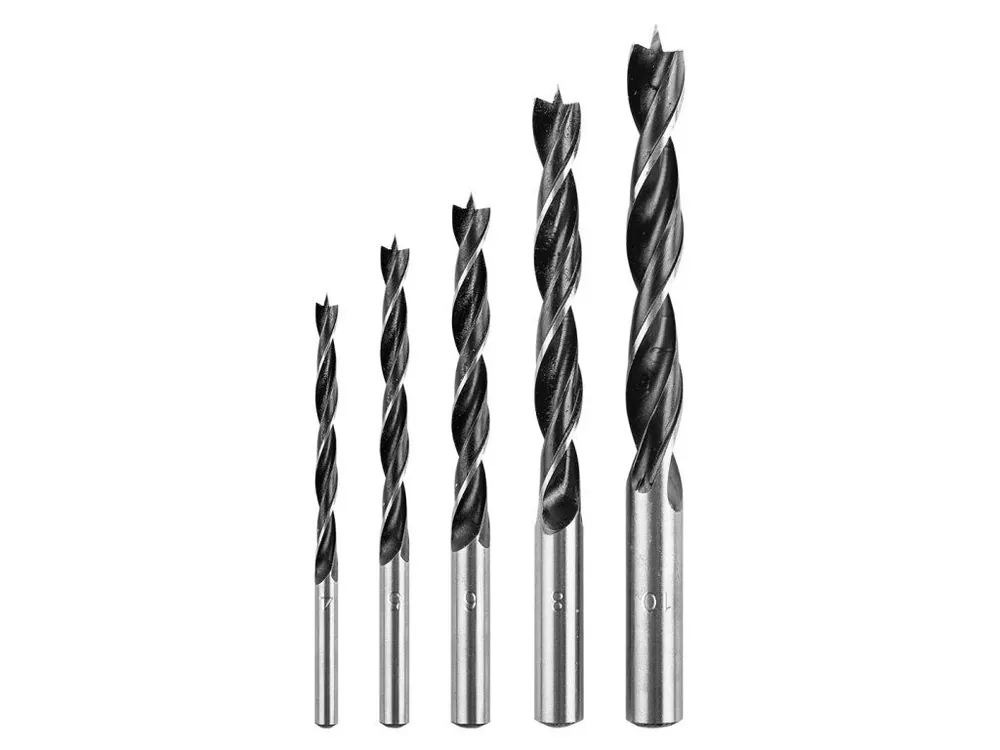 Sada vrtáků do dřeva: 4, 5, 6, 8, 10 mm, 5 kusů Akční Nabídka