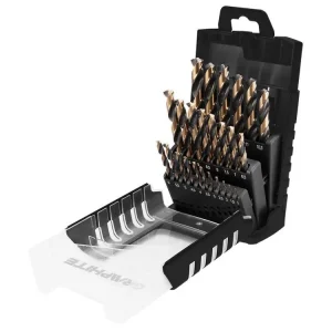 HSS-CNC spirálový vrták, 124°, "Pro-Tec", 1 - 13 mm, sada 25 ks Omezená Nabídka