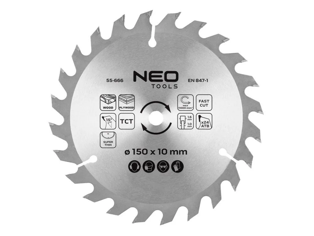 Pilový kotouč, šířka 150 x 10 mm, 1,6 mm , 24 zubů, Energy+ Novinka