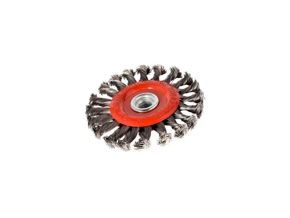 Kartáč okružní 100 mm, copánkový S 0,50 mm, závit M14x2 Časově Omezené
