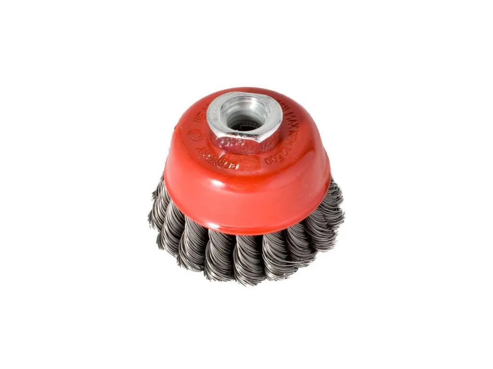 Kartáč hrnkový 80 mm, copánkový S 0,50 mm, závit M14x2 Doprava Zdarma