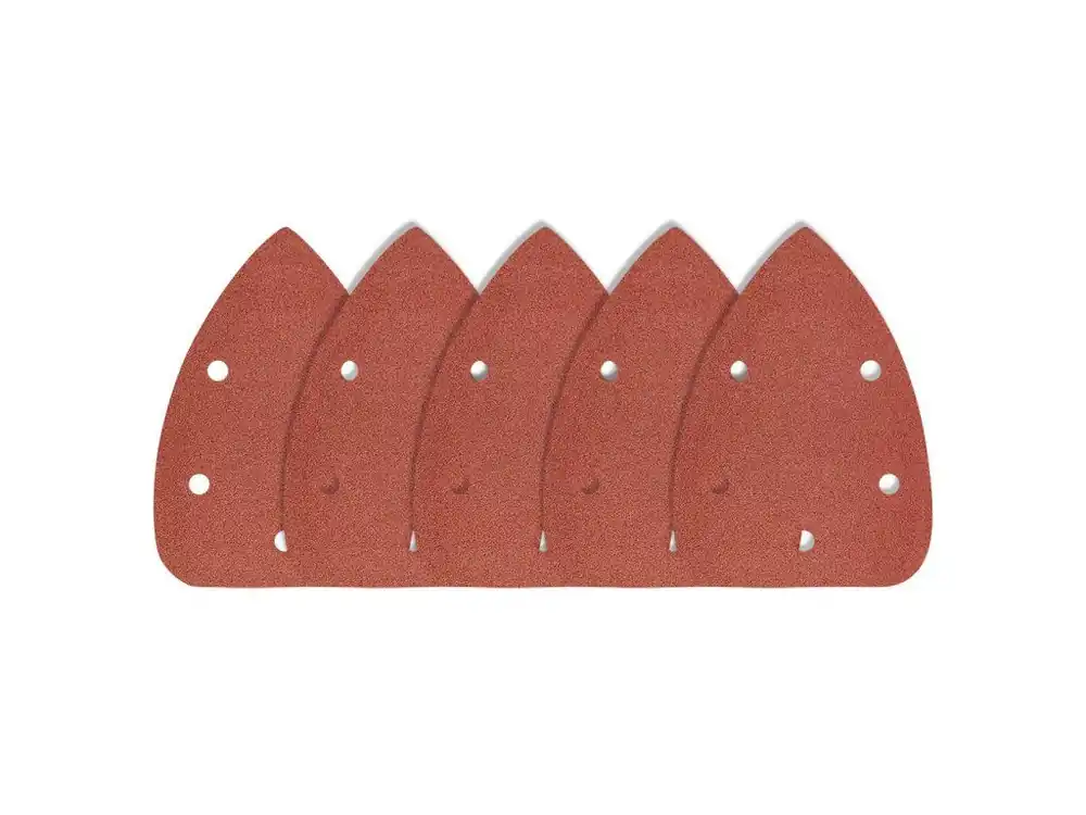 Brusné papíry se suchým zipem, železné 102 x 140 mm, P40, 5 ks, s 5 otvory pro brusku 59G335 Oblíbený