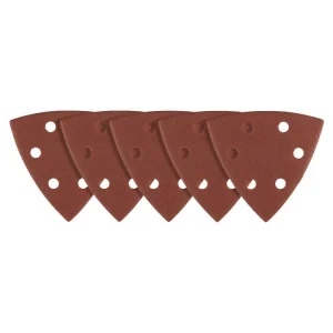 Akce Delta brusné listy se suchým zipem 93 x 93 mm, P100, 5 ks, se 6 otvory