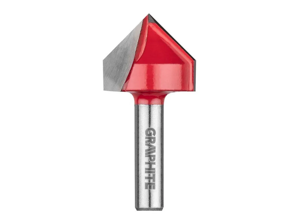 Fréza s V-drážkou, HM, 25.4 x 25,4 mm, stopka 8 mm Oblíbený