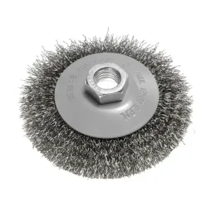 Akční Cena Drátěný kartáč 100 mm, krimpovaný drát, ocel, M14