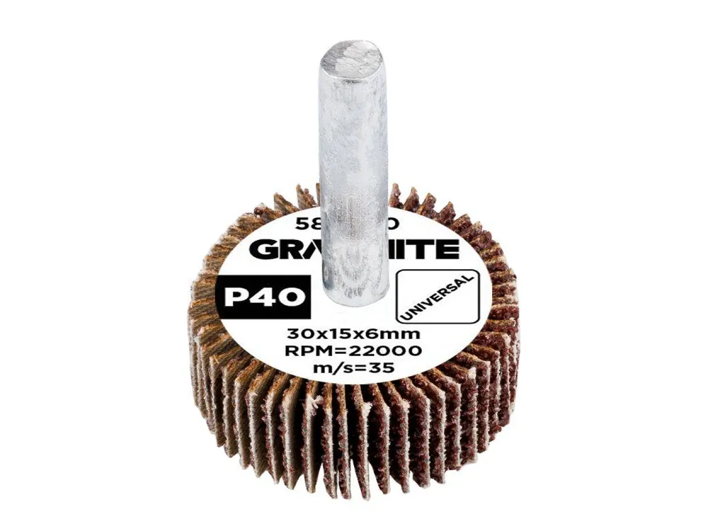 Lamelový brusný kotouč 30 x 15 x 6 mm, P40 Vysoce Kvalitní