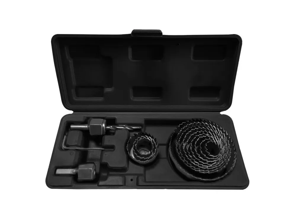 Sada děrovacích pil s adaptéry 19–76 mm, 15 ks Cenová Bomba