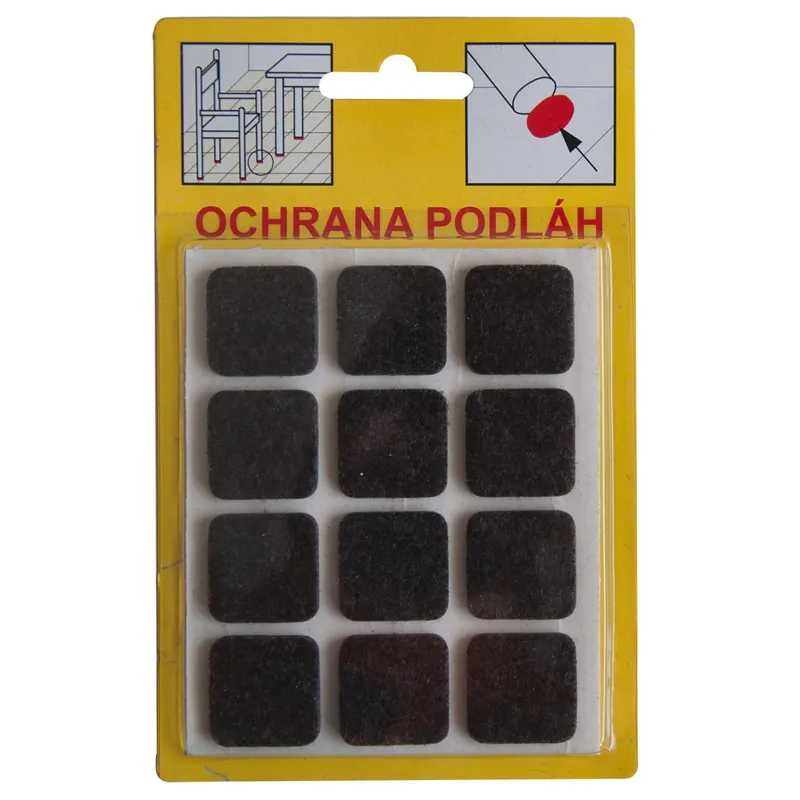 Levný Filcová ochrana samolepící | 107H - hnědá 16x92x3 mm