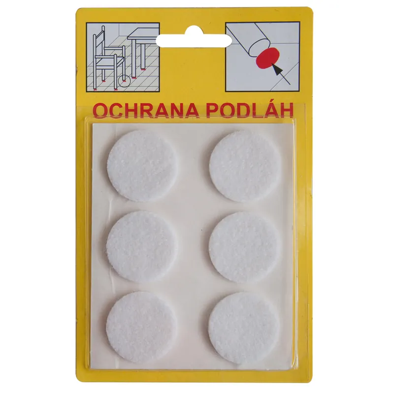 Nejlepší Volba Filcová ochrana samolepící | 106B - bílá 28x3 mm