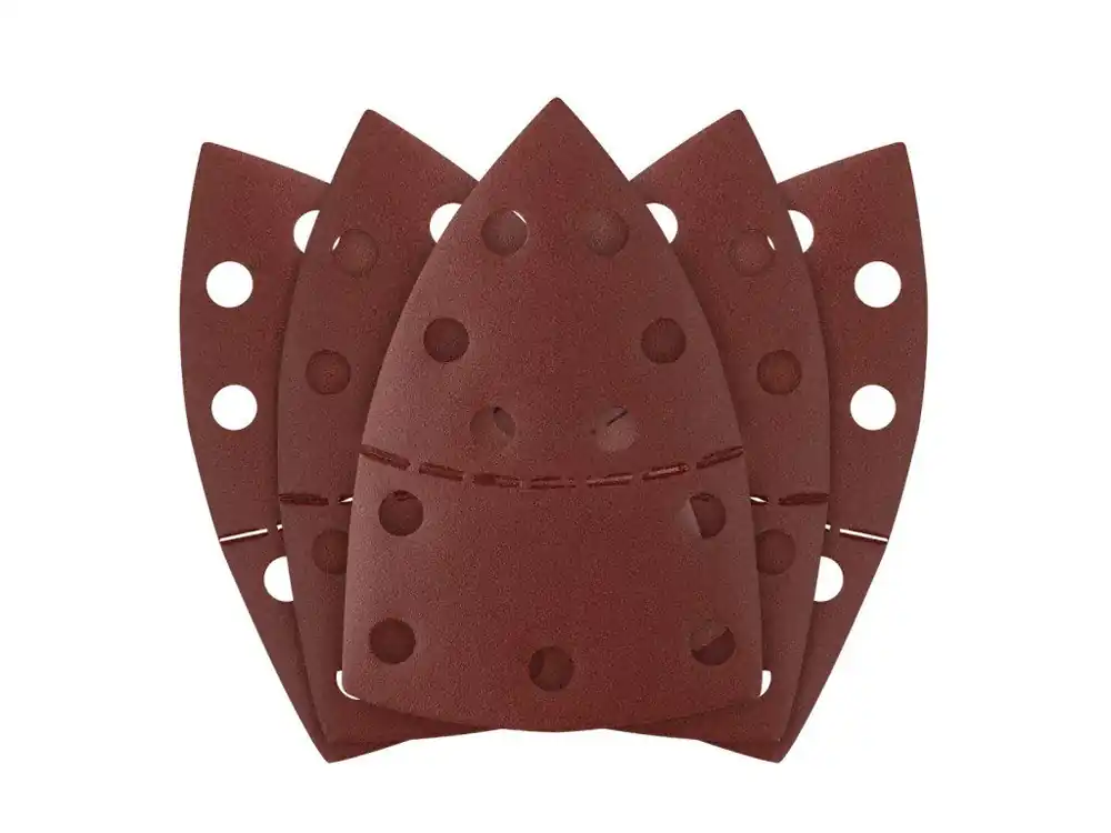 Brusné listy na suchý zip, železo 102 x 152 mm, P240, 5 ks, s 11 otvory Top Prodej