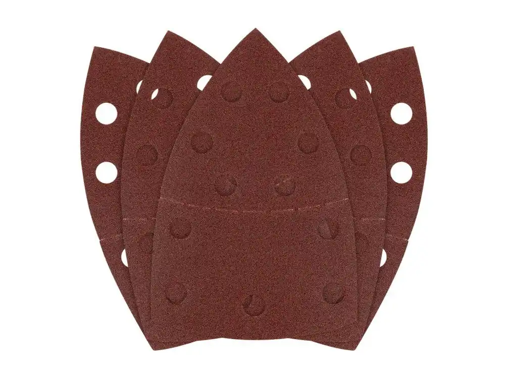 Brusné listy na suchý zip, žehlička 102 x 152 mm, P120, 5 ks, s 11 otvory Aktuální