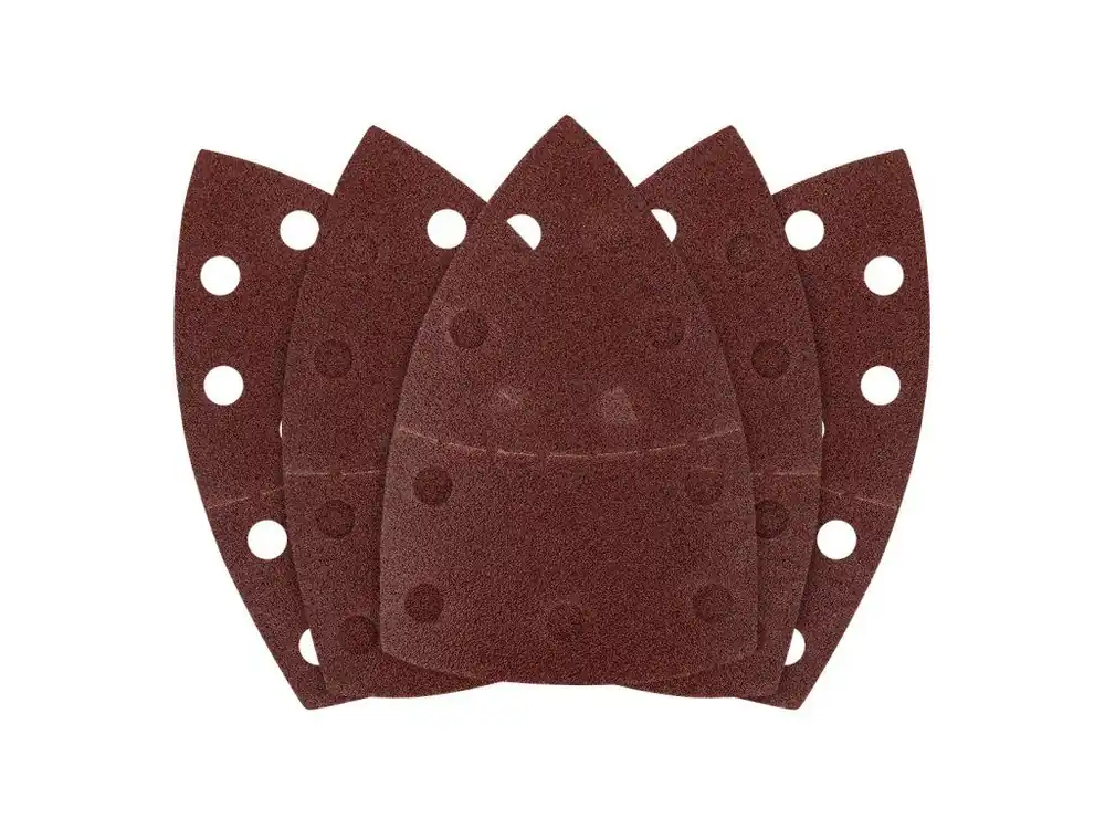 Brusné listy se suchým zipem, železo 102 x 152 mm, P80, 5 ks, s 11 otvory Jen Po Omezenou Doba