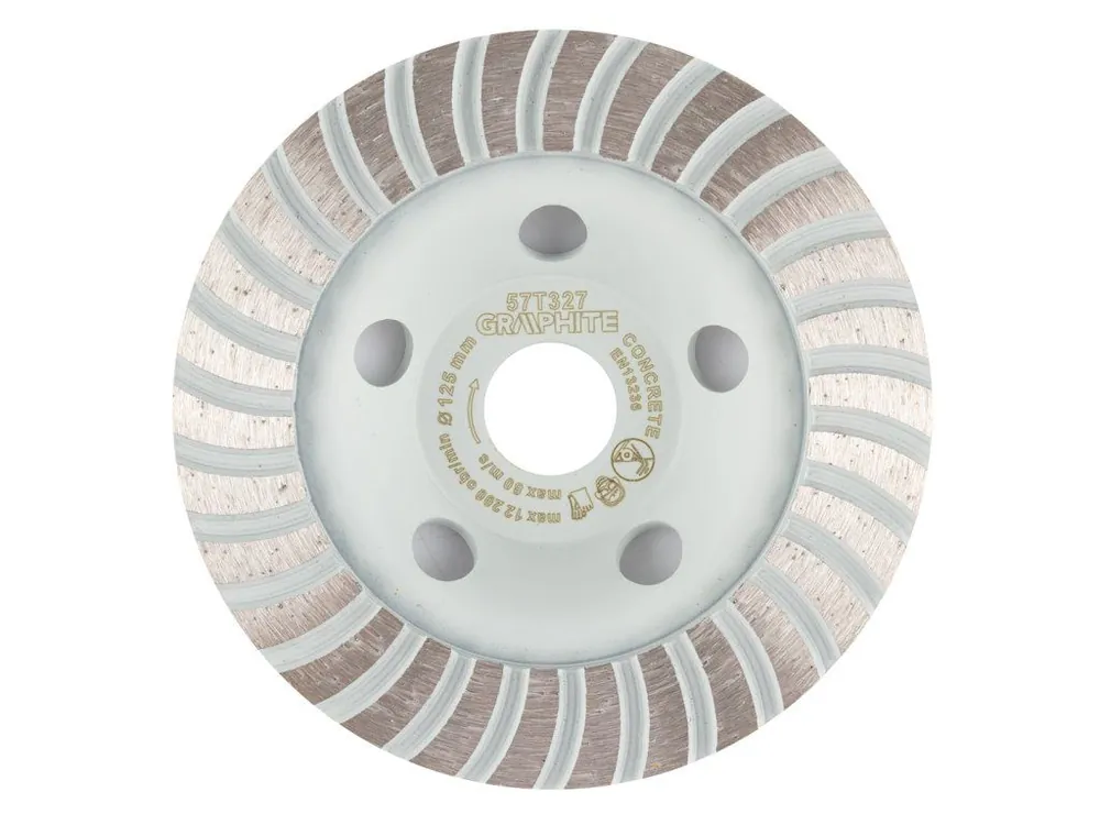 Diamantový brusný kotouč, turbo, 125 x 22,2 mm, suchý Nejlepší Cena