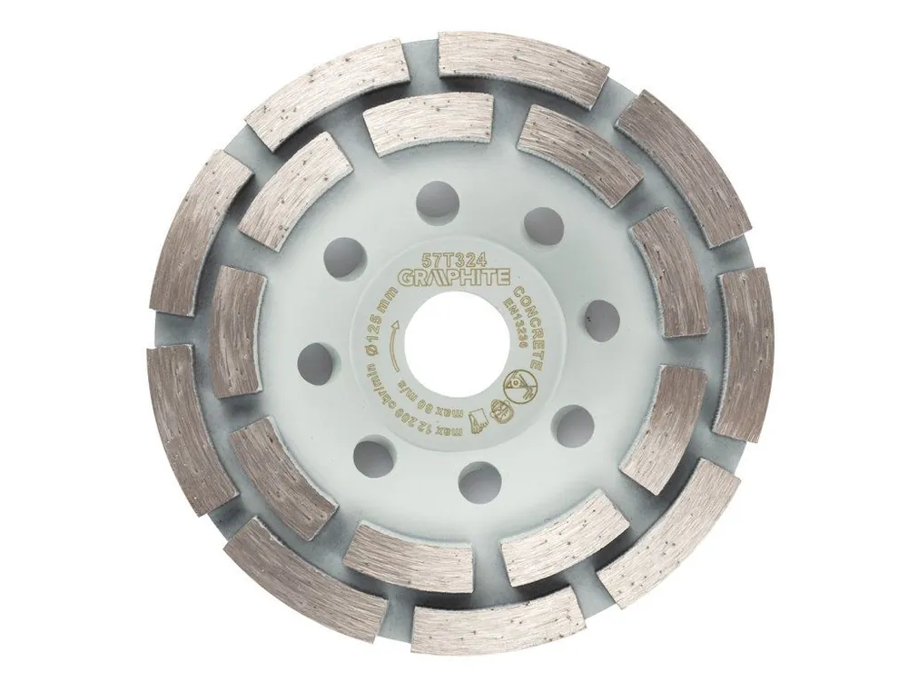 Tovární Cena Diamantový brusný kotouč, 2 segmenty, 125 x 22,2 mm, suchý