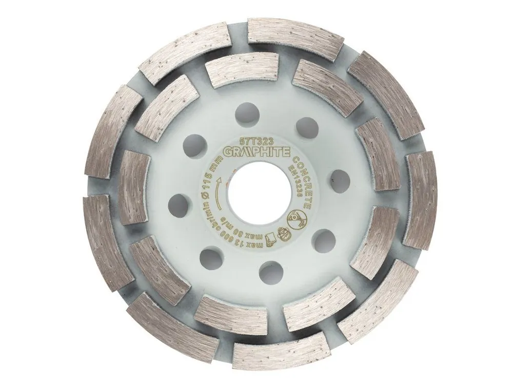 Akce Diamantový brusný kotouč, 2 segmenty, 115 x 22,2 mm, suchý