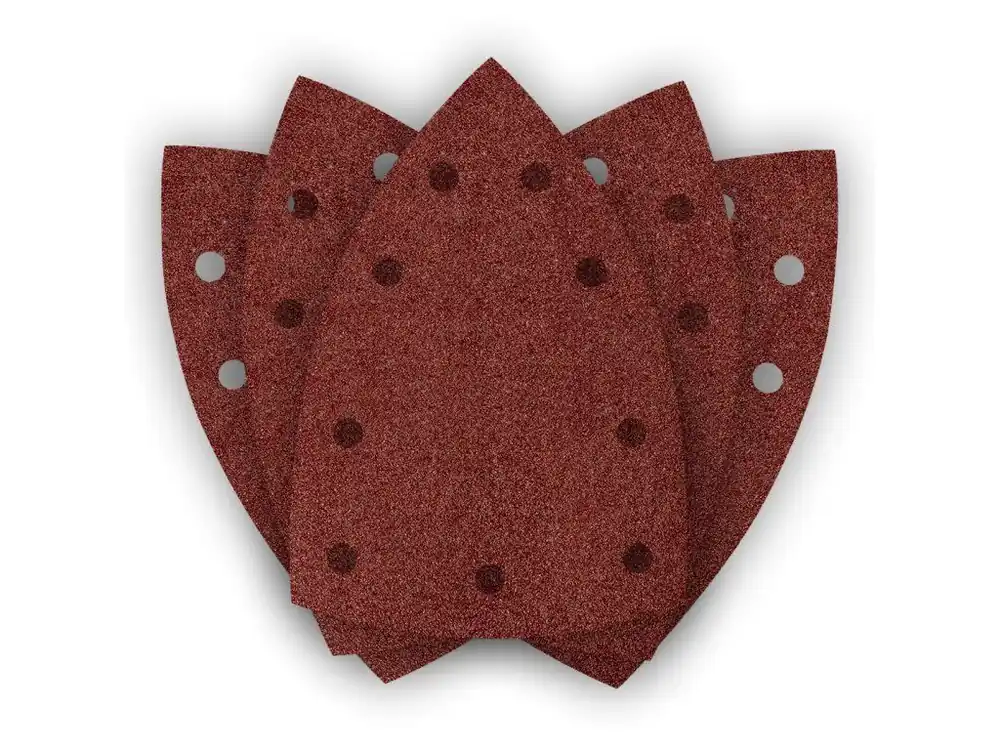Výhodná Nabídka Brusné listy se suchým zipem, železo 100 x 147 mm, P80, 5 ks, s 9 otvory pro 04-623