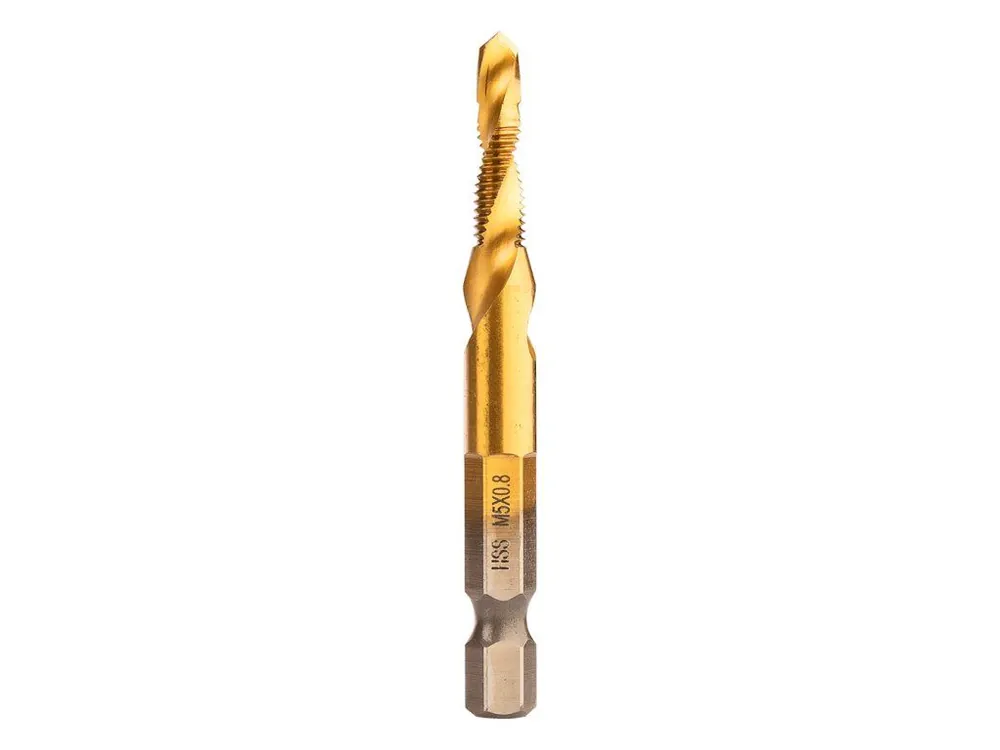 Závitový vrták HSS TiN, M5x0,8 mm, šestihranný Výhodná Nabídka