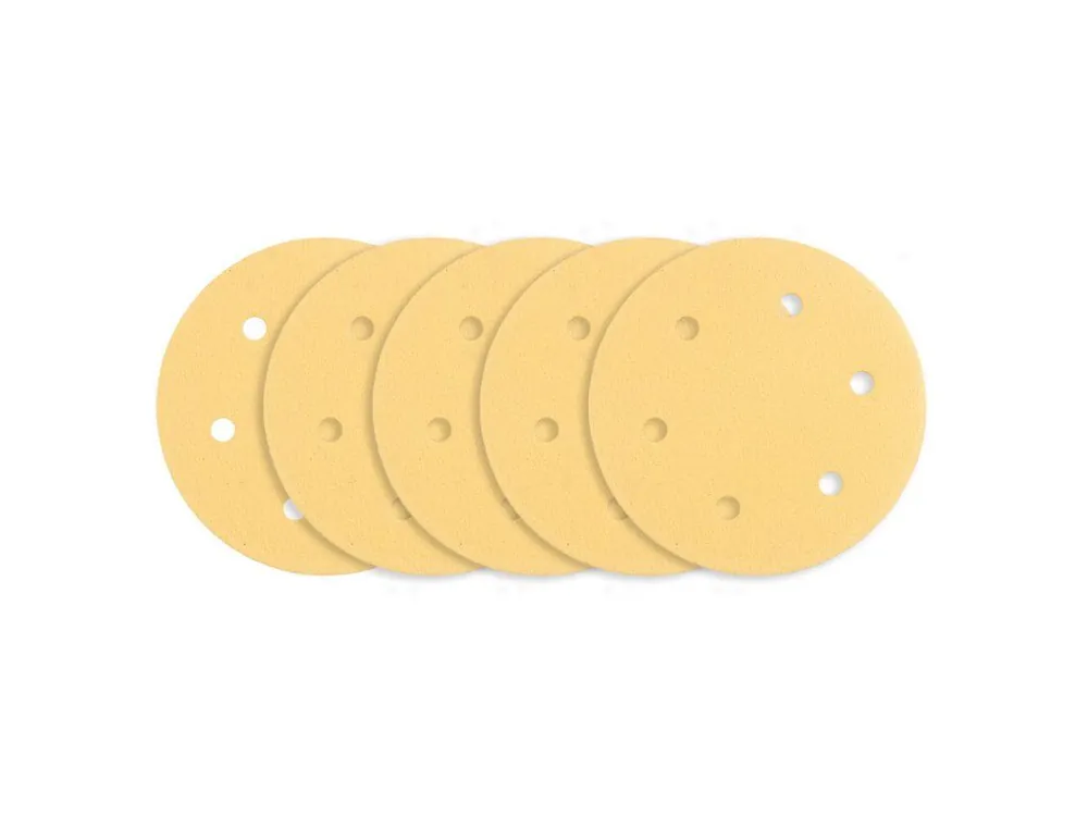 Brusný papír se suchým zipem 225 mm, K120, 5 ks, s 6 otvory pro brusku 59G264, 59G265 Expresní Doručení
