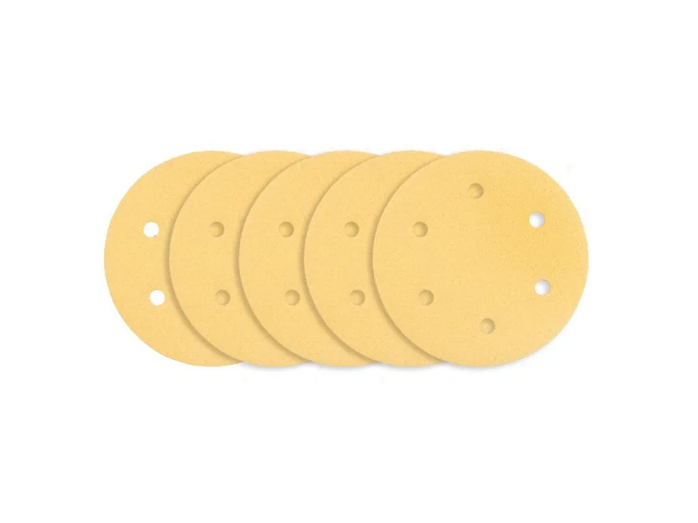 Brusný papír se suchým zipem 225 mm, K80, 5 ks, s 6 otvory pro brusku 59G264, 59G265 Super Cena