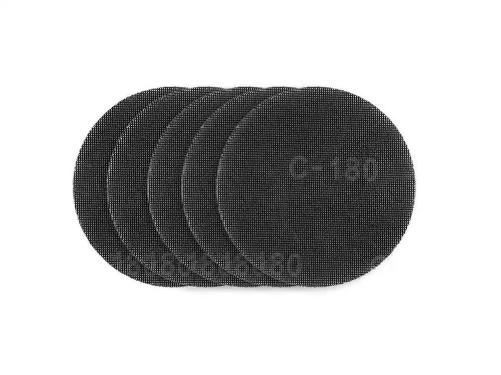 Vysoce Kvalitní Brusná mřížka na sádru se suchým zipem 180 mm, K180, 5 ks pro brusku 59G263
