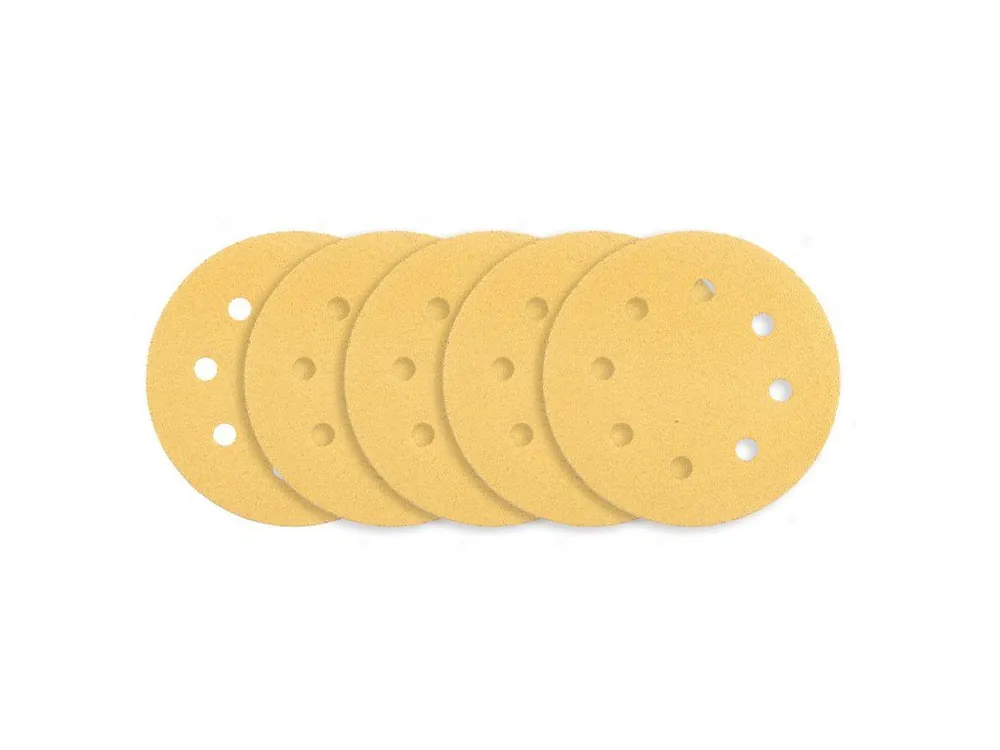 Brusný papír se suchým zipem 180 mm, K80, 5 ks, s 8 otvory pro brusku 59G263 Pouze Dnes