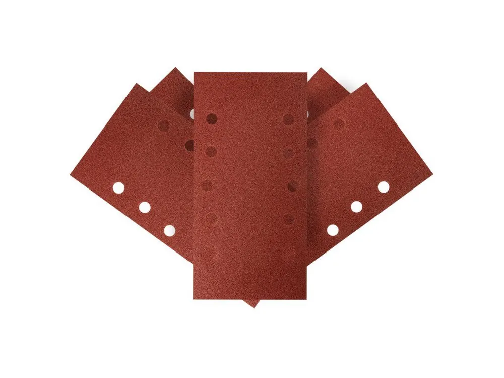Velcro-backed sanding paper 115 x 230 mm, K120, 5 pcs, with holes Bezpečná Platba