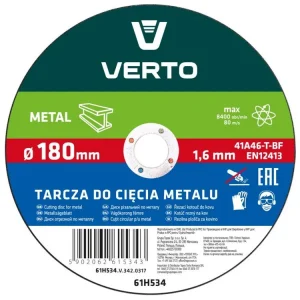 Doprava Zdarma Řezný kotouč na kov 180 x 1,6 x 22,2 mm