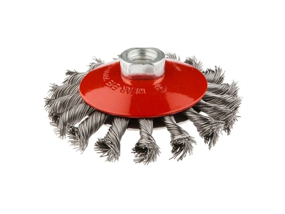 Nejlepší Cena Úkosový kartáč 100 mm x M14 kroucený nerezový drát 0,5 mm