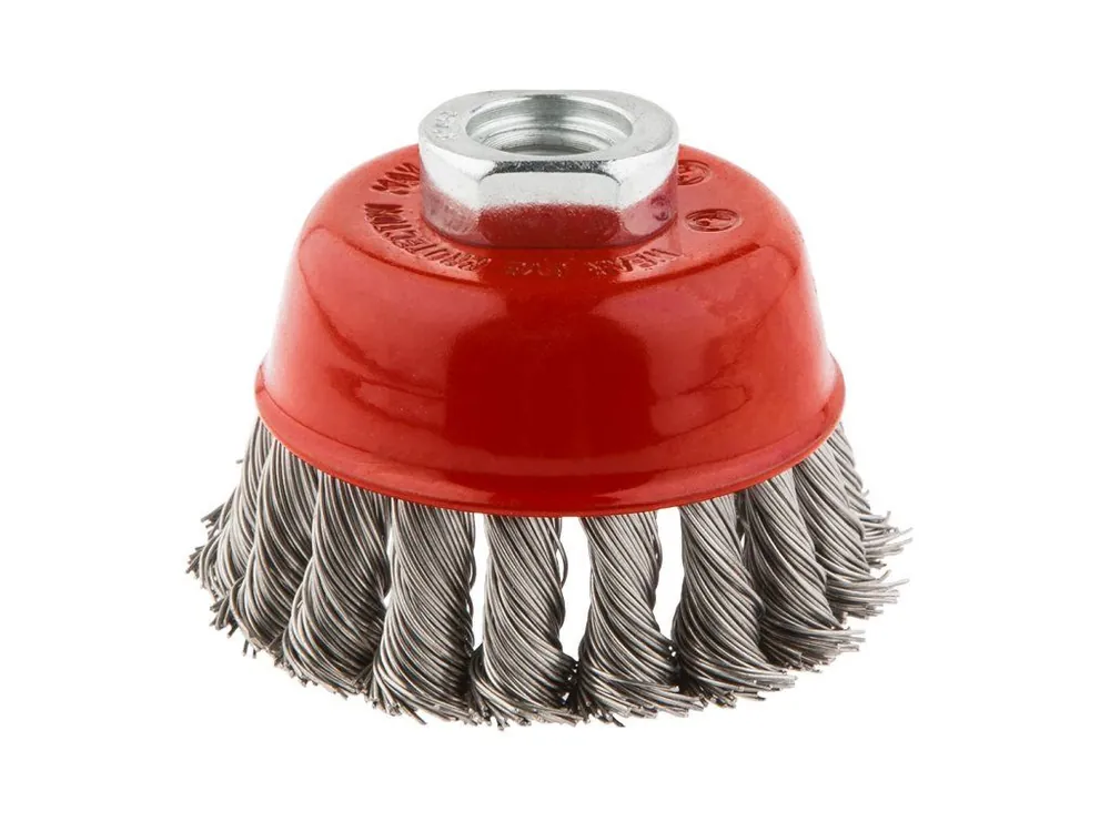 Nízká Cena Kartáč na misky 80 mm x M14, kroucený nerezový drát 0,5 mm