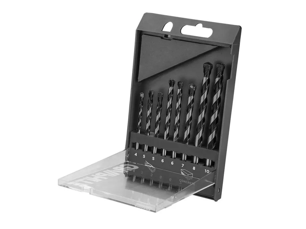 Sada vrtáků do zdiva 8 ks - 4, 5, 5, 6, 6, 7, 8, 10 mm Výhodná Nabídka