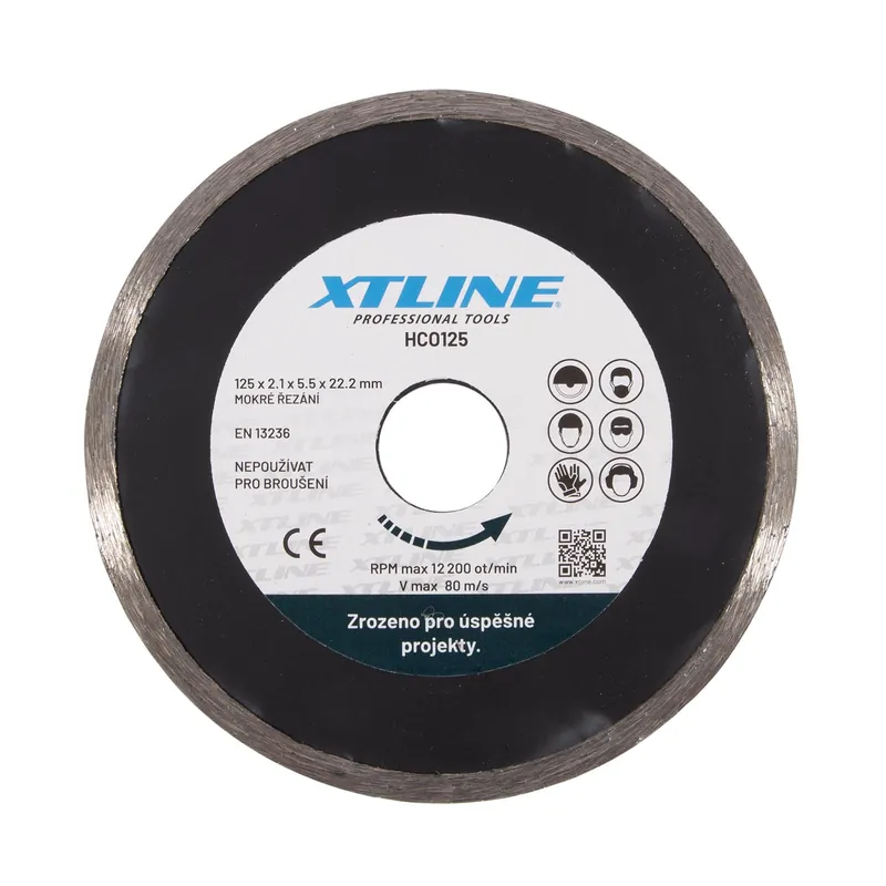 XTLINE Kotouč diamantový plný | 115x2x22,2 mm Výhodná Nabídka