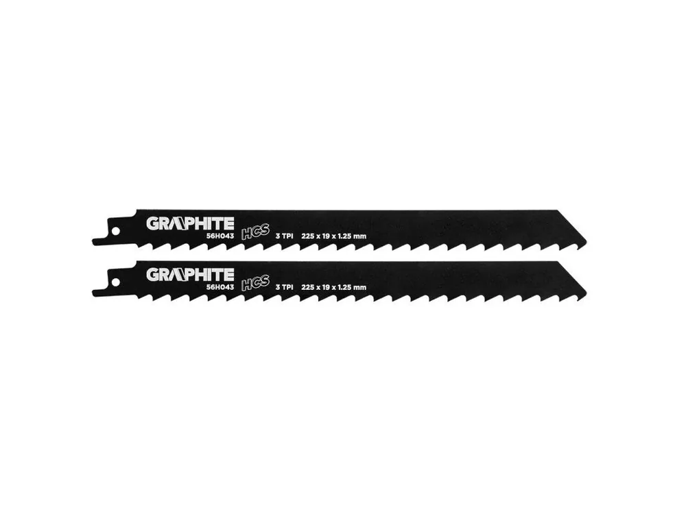 Sezónní Sleva Pilový list pro pilu, HCS, 225 x 19 x 1.25 mm, 3TPI, sada, 2 ks.