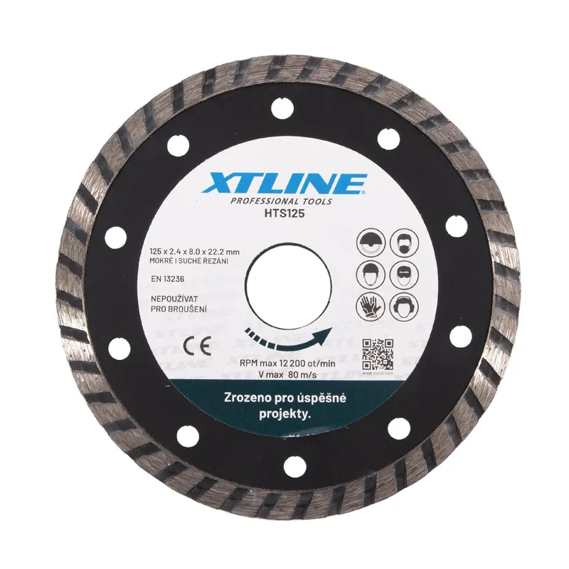 Vysoce Kvalitní XTLINE Kotouč diamantový turbo | 150x2,6x22,2 mm
