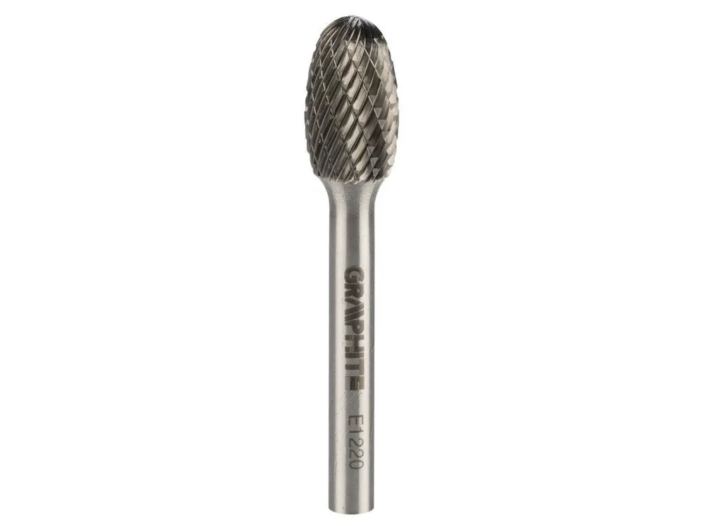 Odeslání Ihned Karbidová rotační fréza HM, typ E (ovál), 12 x 20 mm, stopka 6 x 45 mm