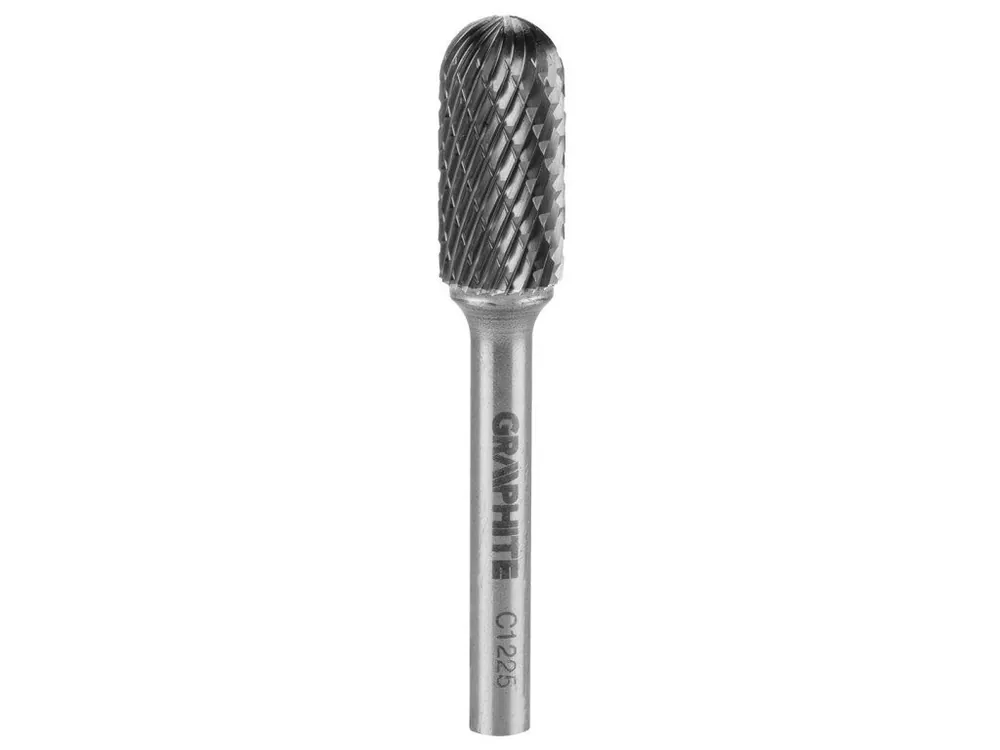 Tvrdokovová rotační fréza HM, typ C (cylindrická zaoblená), 12 x 25 mm, stopka 6 x 45 mm Cenový Hit