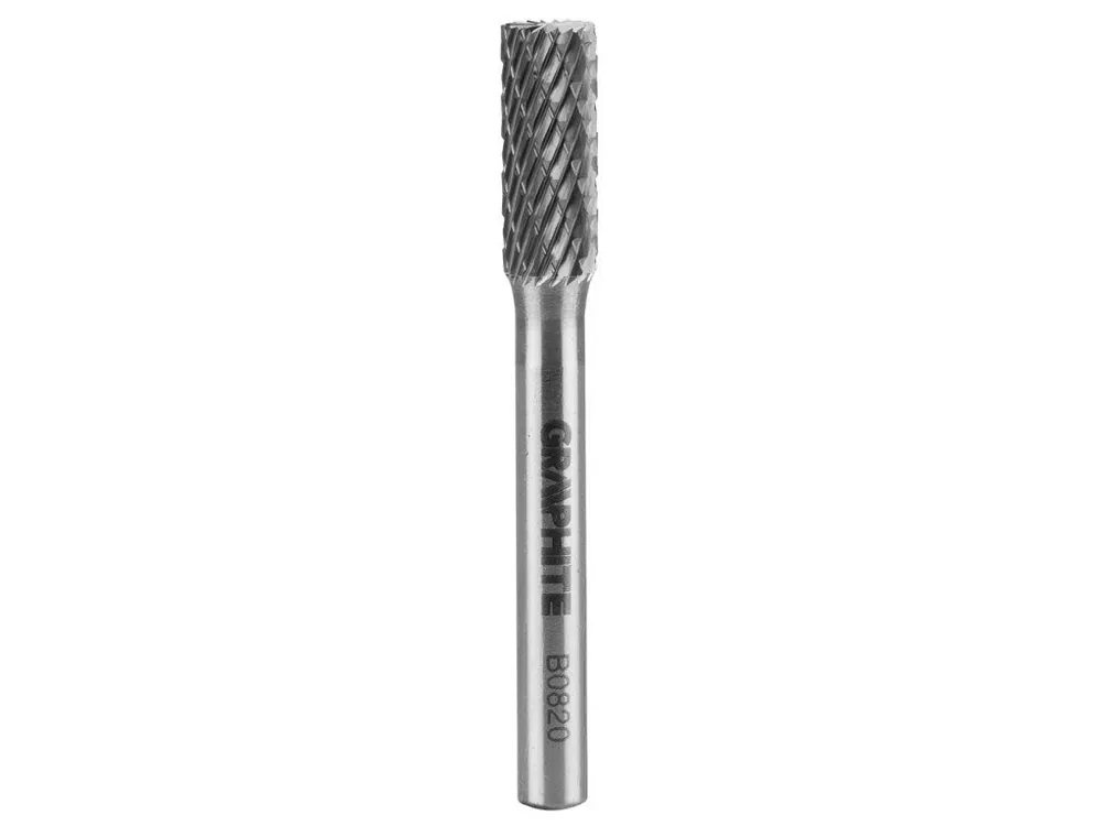 Super Cena Karbidová rotační fréza HM, typ B (válcová s břity nahoře), 8 x 20 mm, stopka 6 x 45 mm