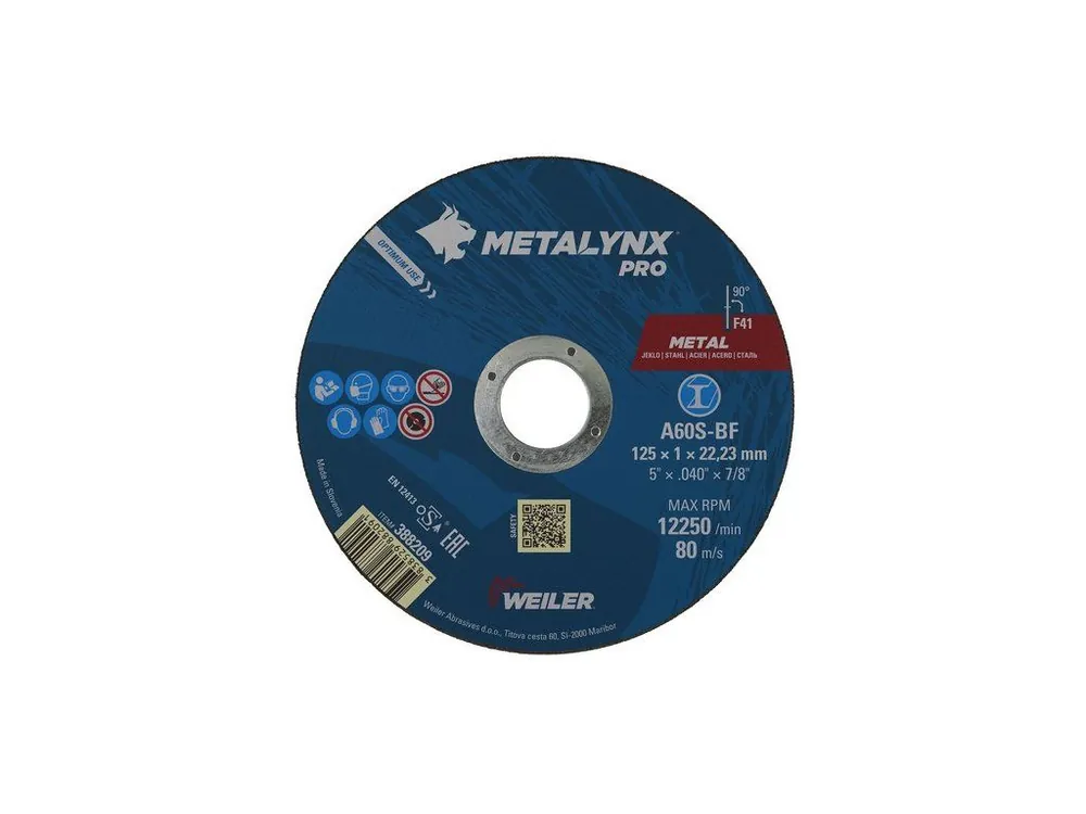 Cenová Bomba Řezný kotouč METALYNX PRO 125 x 1 mm – na ocel a železo