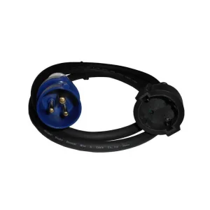 Oblíbený PSSO napájecí kabel s redukcí CES25, 250 V / 16 A, 3×2,5 mm², délka 1,5 m (120015)