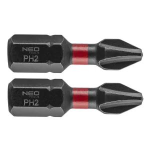 Značkový Rázové bity PH2 x 25 mm, 2 ks