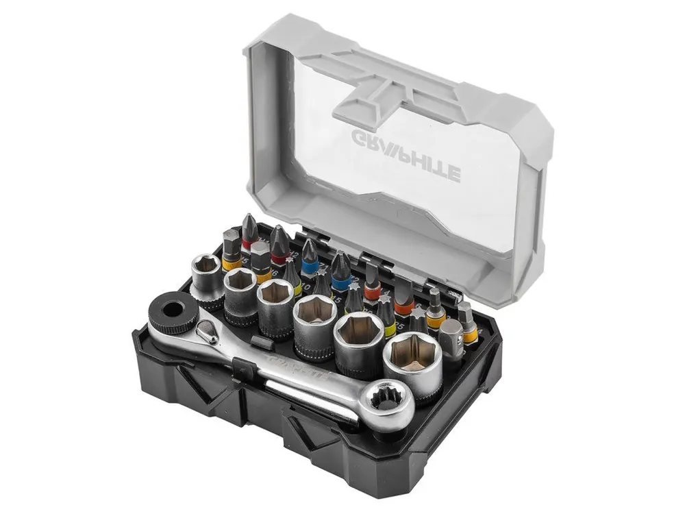 Ihned K Objednání Sada bitů a nástrčných hlavic 25 mm s ráčnou a magnetickým držákem 60 mm, 24 ks