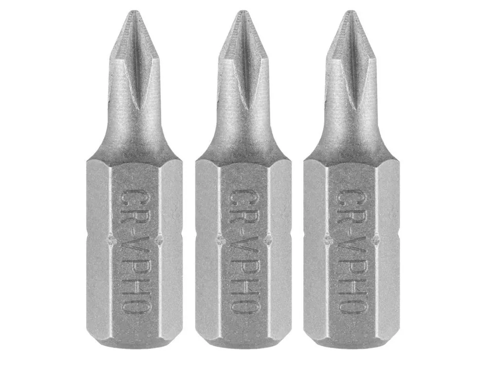 Bity PH0 x 25 mm, 3 ks Oblíbený