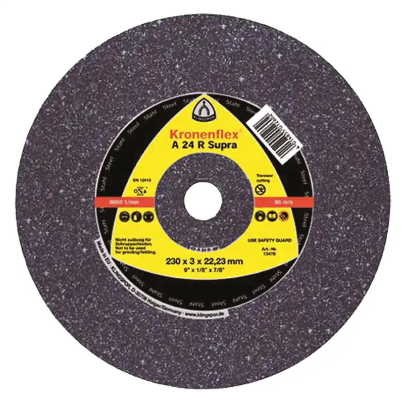 KLINGSPOR Kotouč brusný na ocel A24R | 125x6x22,2 mm (balení 10 ks) Akční Cena