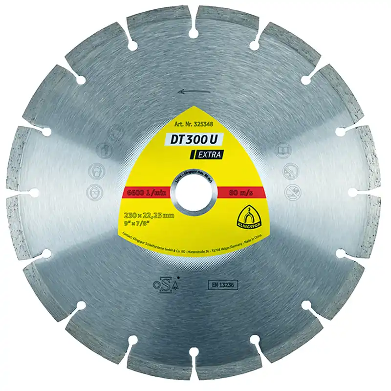 KLINGSPOR Kotouč diamantový segmentový DT300U | 125x7x1,6x22,2 mm Poslední Šance