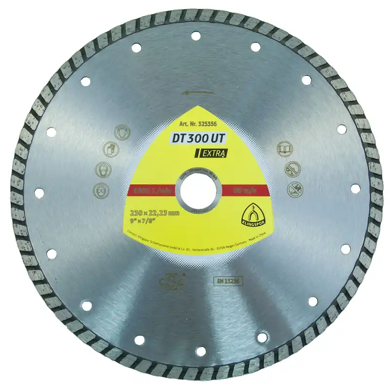 Sezónní Sleva KLINGSPOR Kotouč diamantový turbo DT300UT | 125x7x1,9x22,2 mm