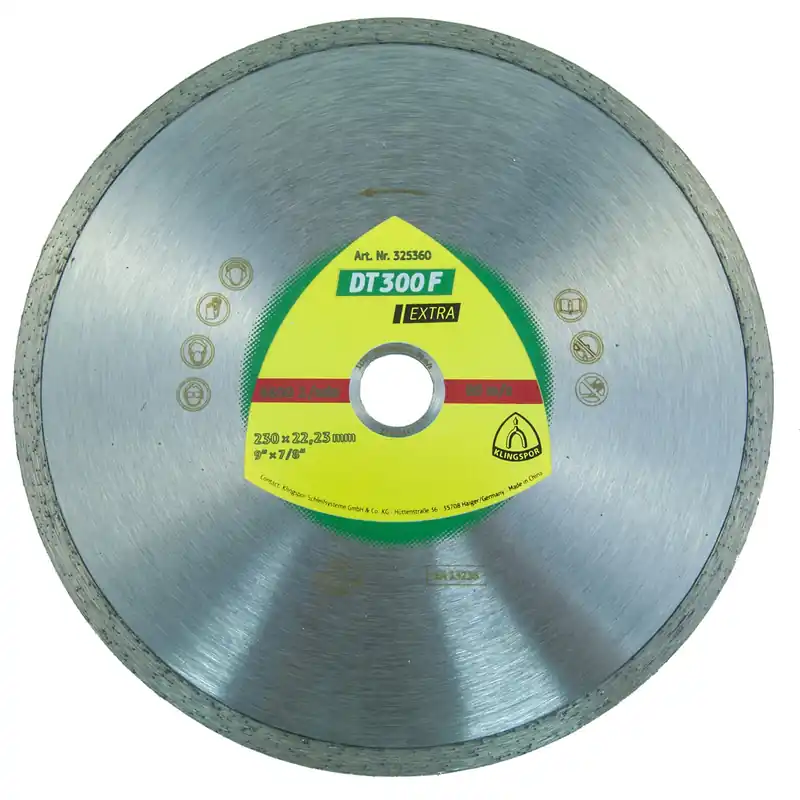 KLINGSPOR Kotouč diamantový plný DT300F | 200x7x1,9x22,2 mm Novinka