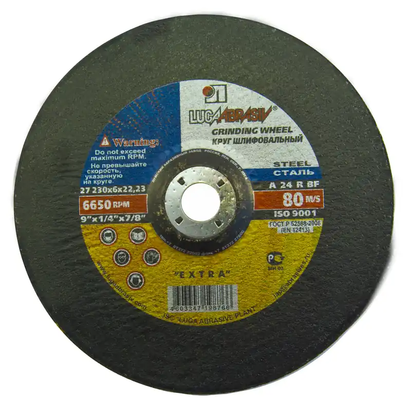 Originální LUGA ABRASIVE Kotouč brusný na ocel | 230x6,0x22,2 mm (balení 10 ks)