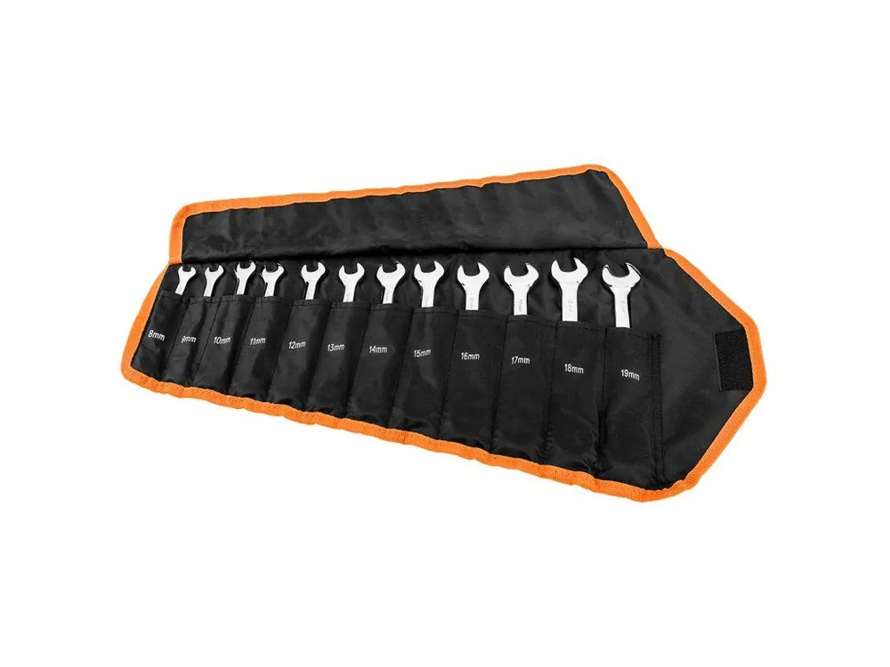 Must-Have Ráčnové a kombinované klíče, sada 12 kusů, 8 - 19 mm, měkké pouzdro