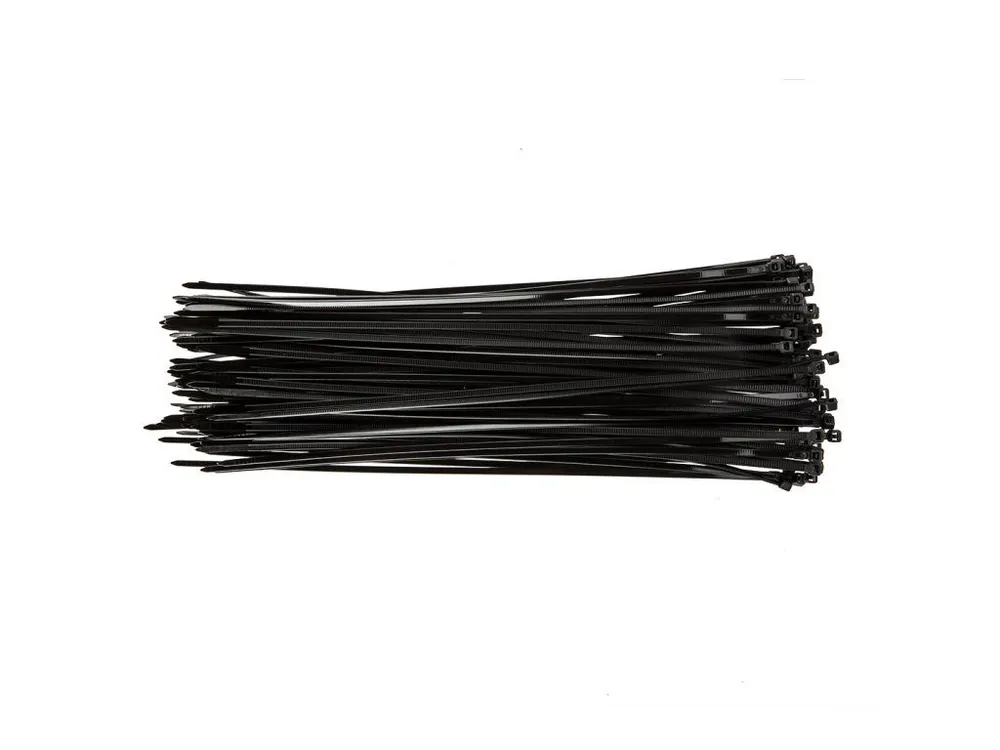 Stahovací pásky 3,6 mm x 300 mm, 100 ks, černé, hobby Přímo Od Výrobce