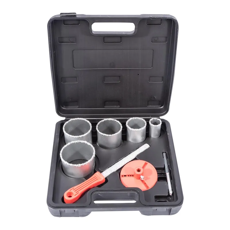 Novinka STAVTOOL Sada diamantových vykružovacích korunek 8 dílů | 33-83 mm, PVC obal